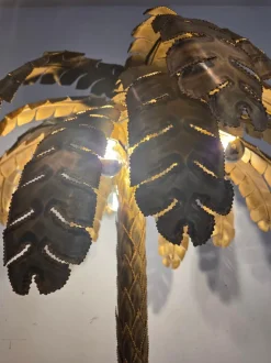 Sale Pamono Vintage Brass Palm Floor Lamp from Maison Jansen, France, 1975