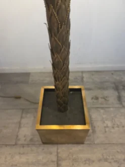 Sale Pamono Vintage Brass Palm Floor Lamp from Maison Jansen, France, 1975