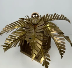 Discount Pamono Vintage Brass Palm Table Lamp attributed to Maison Jansen, 1970s