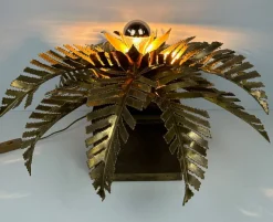 Discount Pamono Vintage Brass Palm Table Lamp attributed to Maison Jansen, 1970s