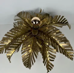 Discount Pamono Vintage Brass Palm Table Lamp attributed to Maison Jansen, 1970s