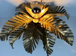 Discount Pamono Vintage Brass Palm Table Lamp attributed to Maison Jansen, 1970s