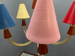 Hot Pamono Vintage Brass Pendant with Five Lights, 1980s