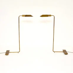 Hot Pamono Vintage Brass Reading Lamps from Cedric Hartman, 1970s, Set of 2