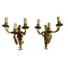 Hot Pamono Vintage Brass Sconces, 1960s, Set of 2