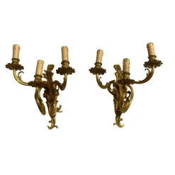 Hot Pamono Vintage Brass Sconces, 1960s, Set of 2