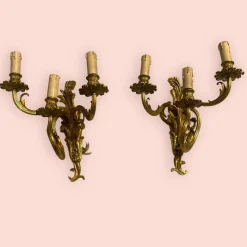Hot Pamono Vintage Brass Sconces, 1960s, Set of 2