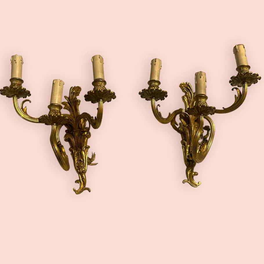 Hot Pamono Vintage Brass Sconces, 1960s, Set of 2
