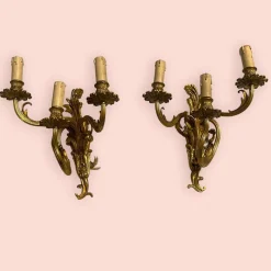 Hot Pamono Vintage Brass Sconces, 1960s, Set of 2