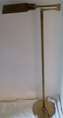 Pamono Vintage Brass Swivel Floor Lamp, 1970s