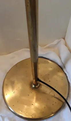 Pamono Vintage Brass Swivel Floor Lamp, 1970s