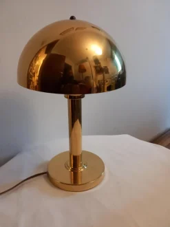 Clearance Pamono Vintage Brass Table Lamp