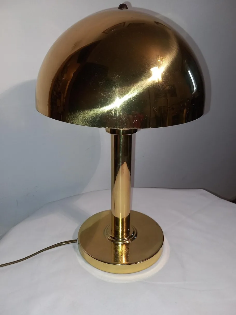 Clearance Pamono Vintage Brass Table Lamp