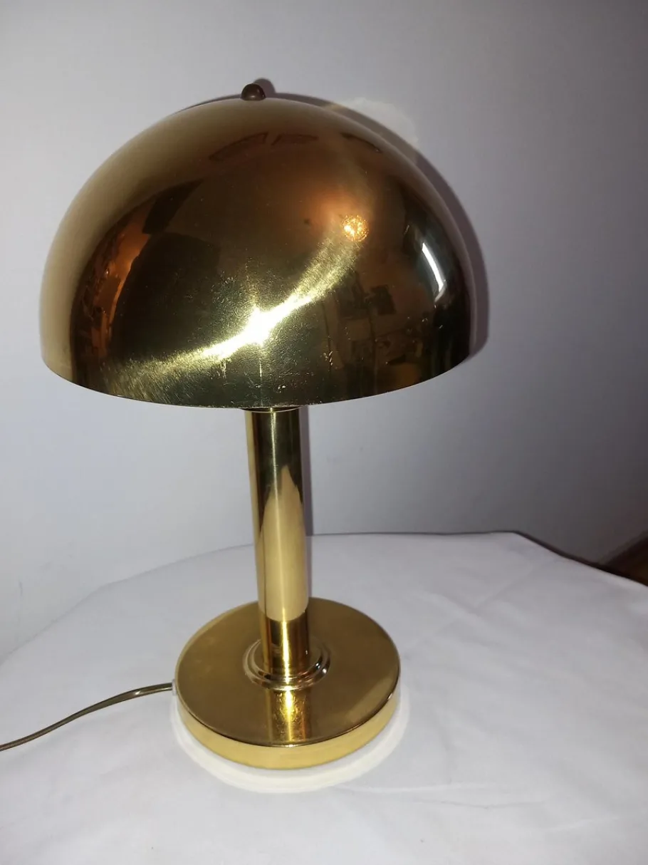 Clearance Pamono Vintage Brass Table Lamp
