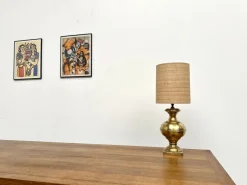 Best Pamono Vintage Brass Table Lamp, 1950s