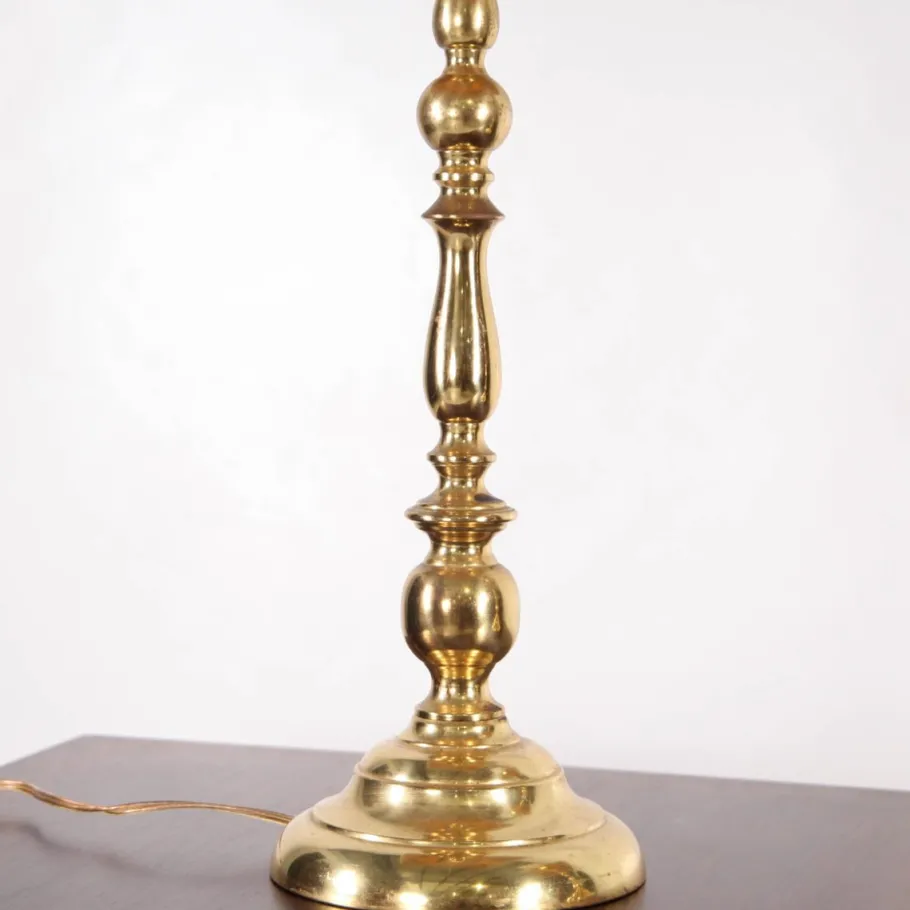 New Pamono Vintage Brass Table Lamps, 1970s, Set of 2