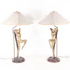 Best Pamono Vintage Brass Table Lamps, 1970s, Set of 2