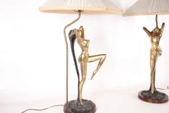 Best Pamono Vintage Brass Table Lamps, 1970s, Set of 2