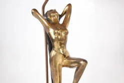 Best Pamono Vintage Brass Table Lamps, 1970s, Set of 2