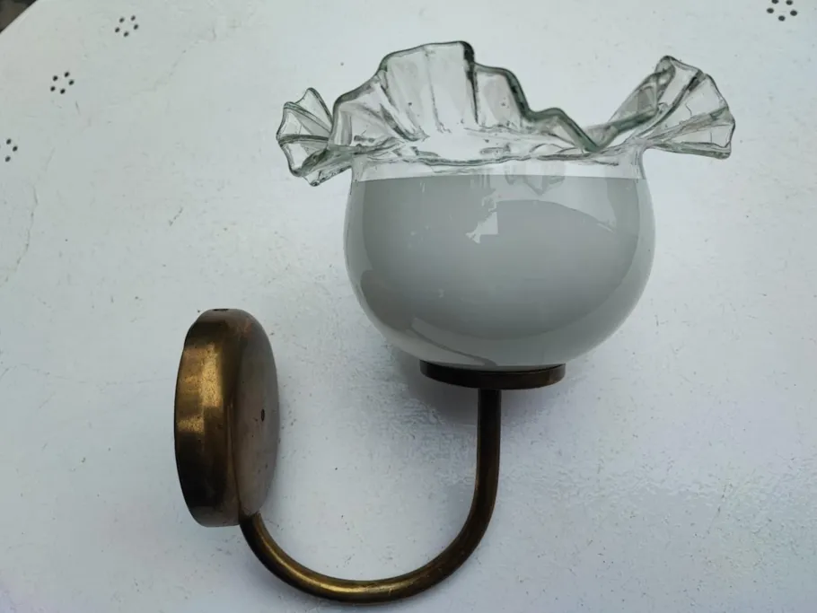 Sale Pamono Vintage Brass Wall Lamp, 1970s