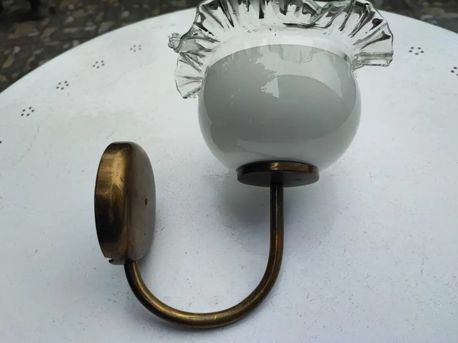 Sale Pamono Vintage Brass Wall Lamp, 1970s