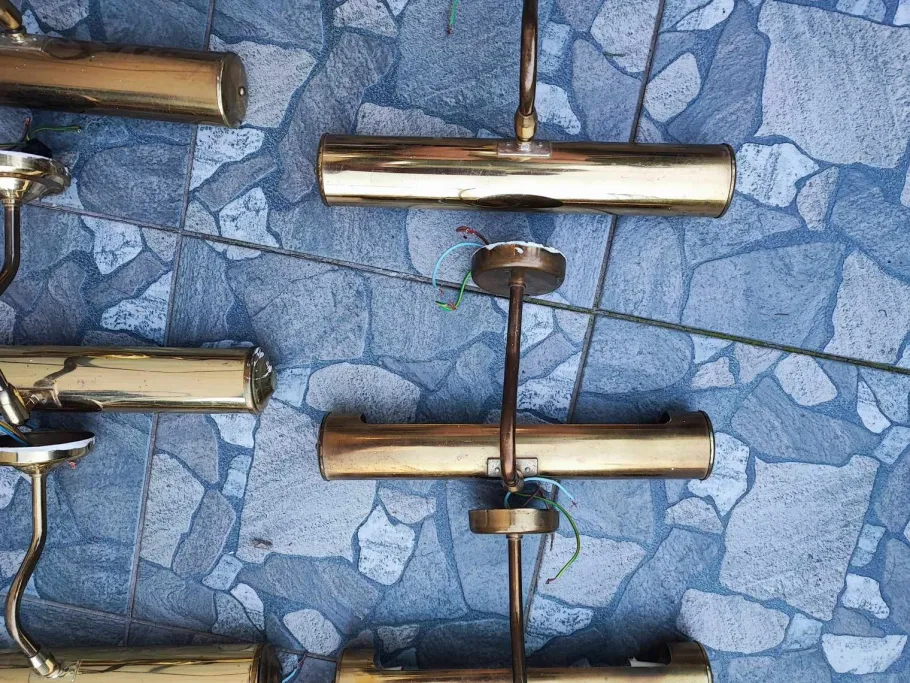 Sale Pamono Vintage Brass Wall Lamp, 1970s