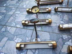 Sale Pamono Vintage Brass Wall Lamp, 1970s