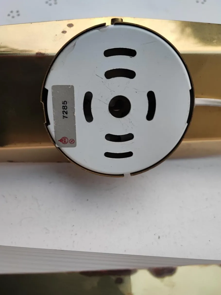 New Pamono Vintage Brass Wall Lamps, 1970s, Set of 2