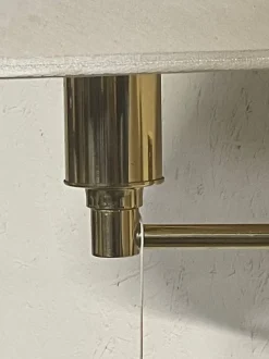 New Pamono Vintage Brass Wall Lamps, 1970s, Set of 2