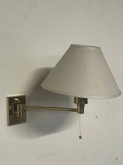 New Pamono Vintage Brass Wall Lamps, 1970s, Set of 2