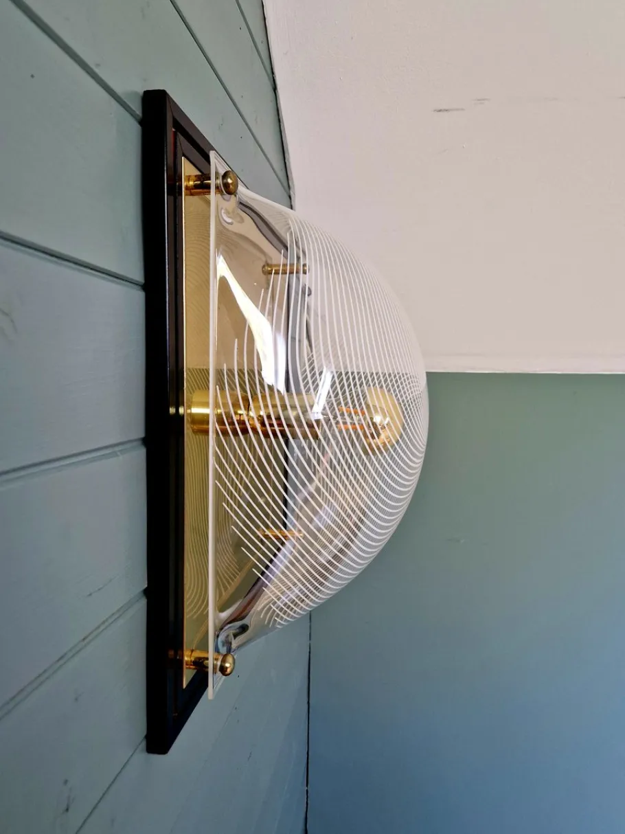 Hot Pamono Vintage Brass Wall or Ceiling Light from Massive, Belgium, 1970s-1980s