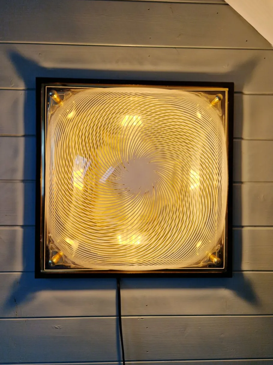Hot Pamono Vintage Brass Wall or Ceiling Light from Massive, Belgium, 1970s-1980s