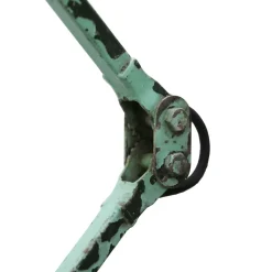 Pamono Vintage British Industrial Green Metal 2-Arm Machinist Work Desk Light by Mek Elek