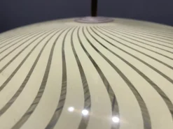 New Pamono Vintage Bronze & Glass Light Pendant Light, 1950s