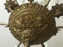 Sale Pamono Vintage Bronze Chandelier, 1950s