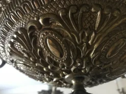 Sale Pamono Vintage Bronze Chandelier, 1950s