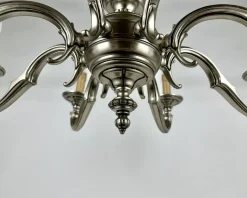 New Pamono Vintage Bronze Chandelier, Belgium, 1970s