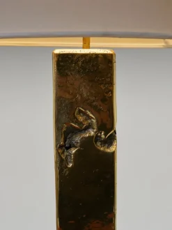 Outlet Pamono Vintage Brutalist Table Lamp in Bronze by David Marshall, 1980s