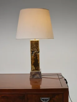 Outlet Pamono Vintage Brutalist Table Lamp in Bronze by David Marshall, 1980s