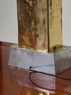 Outlet Pamono Vintage Brutalist Table Lamp in Bronze by David Marshall, 1980s