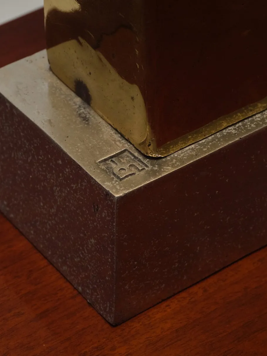 Outlet Pamono Vintage Brutalist Table Lamp in Bronze by David Marshall, 1980s