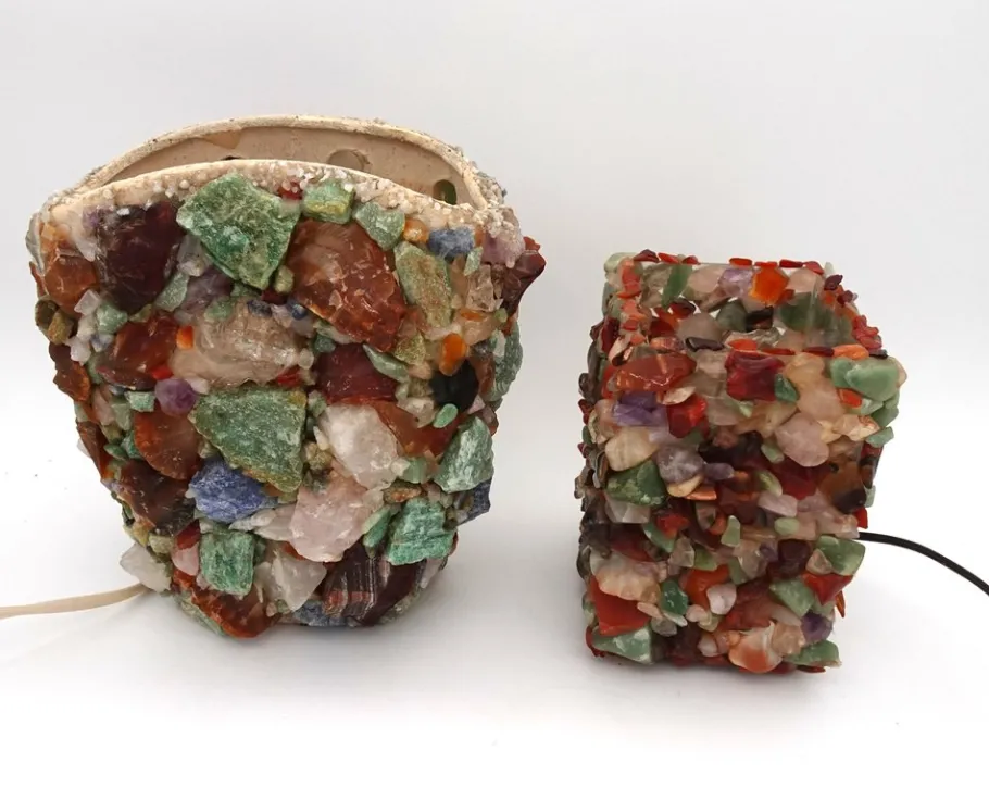 Clearance Pamono Vintage Brutalist Table Lamp, 1950s, Set of 2