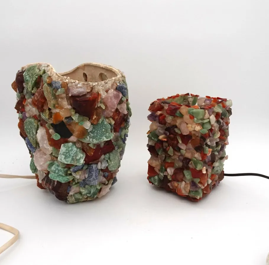 Clearance Pamono Vintage Brutalist Table Lamp, 1950s, Set of 2