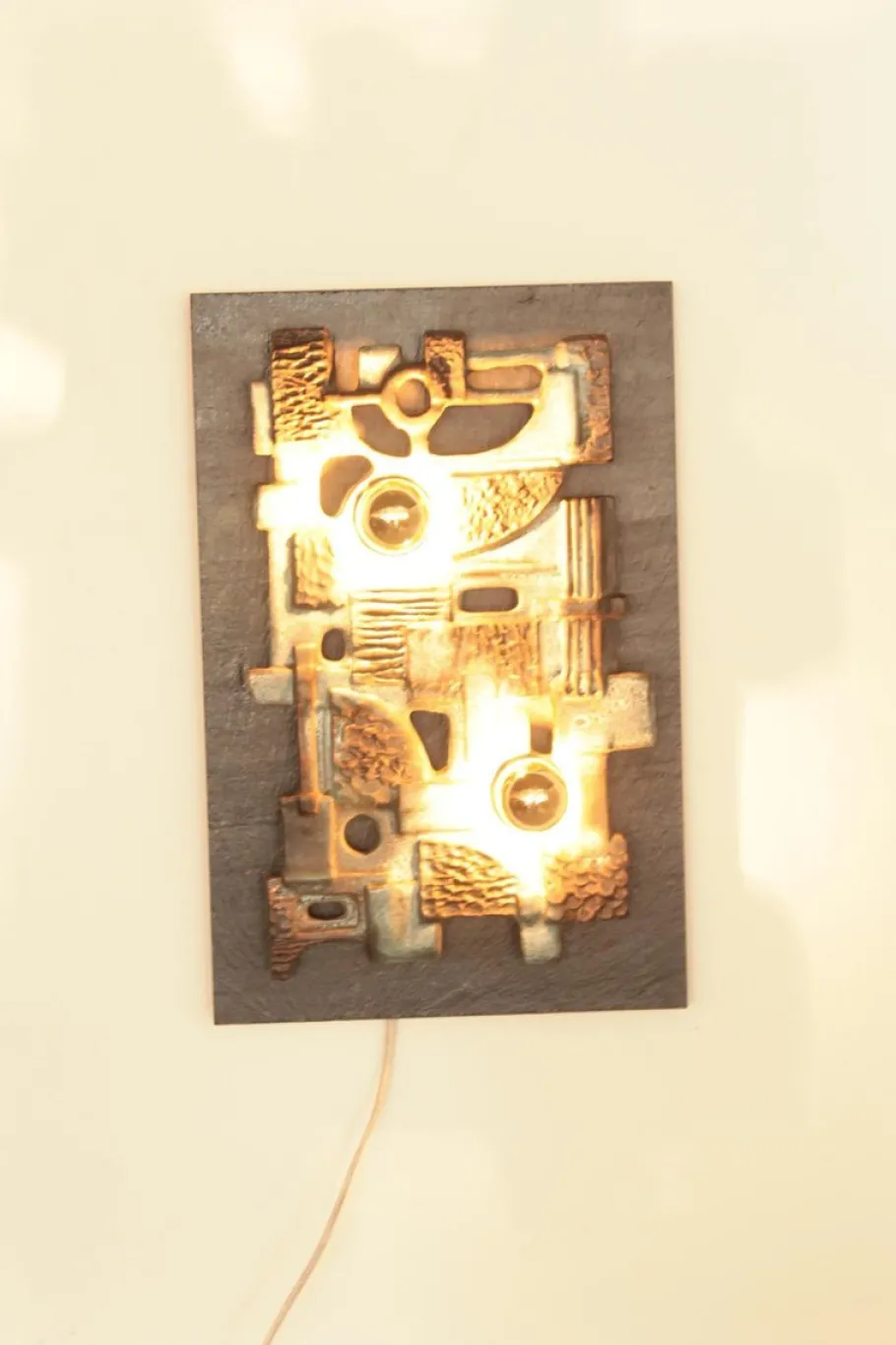 Pamono Vintage Brutalist Wall Light Sculpture