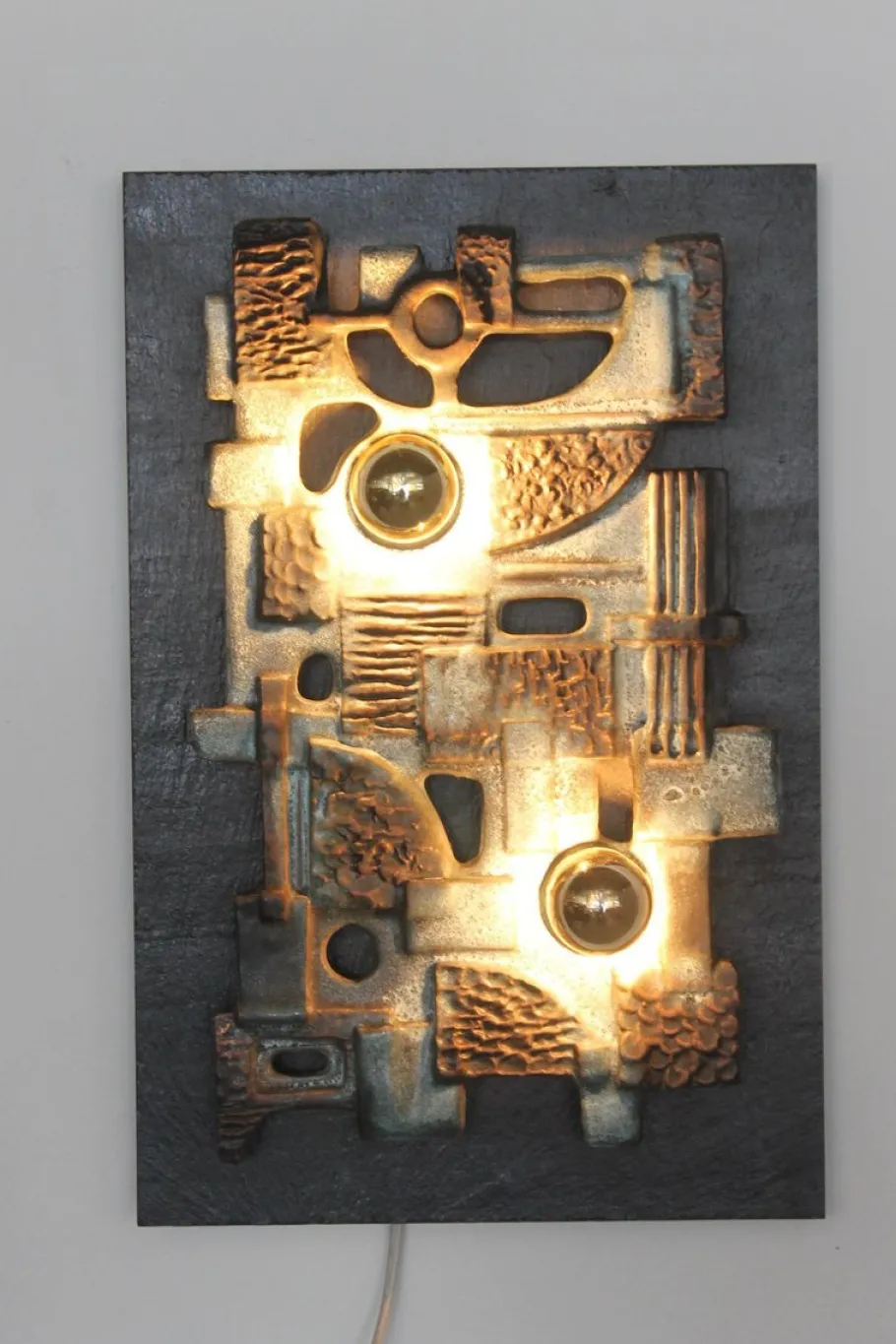 Pamono Vintage Brutalist Wall Light Sculpture