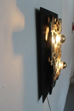 Pamono Vintage Brutalist Wall Light Sculpture