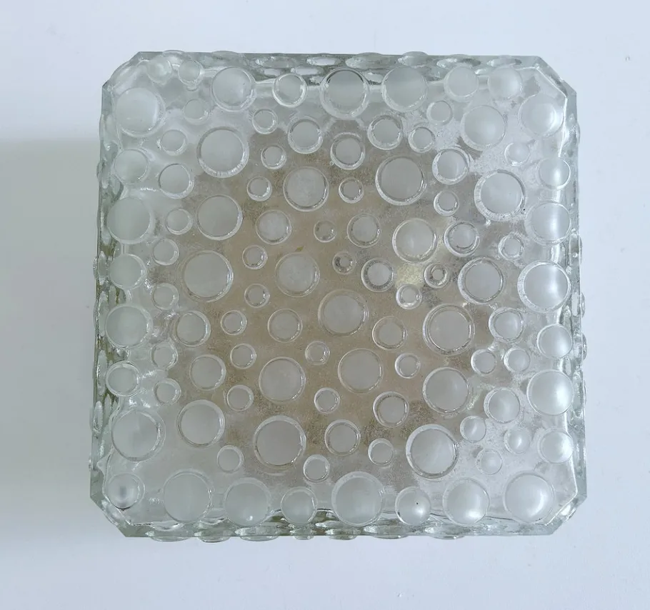 Discount Pamono Vintage Bubble Glass Flush Mount by Erco, 1970s