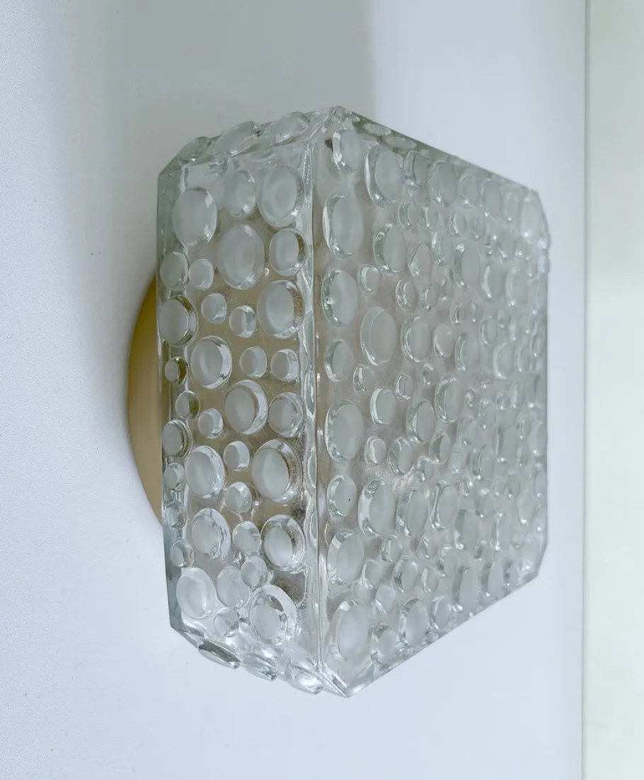 Discount Pamono Vintage Bubble Glass Flush Mount by Erco, 1970s