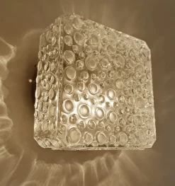 Discount Pamono Vintage Bubble Glass Flush Mount by Erco, 1970s