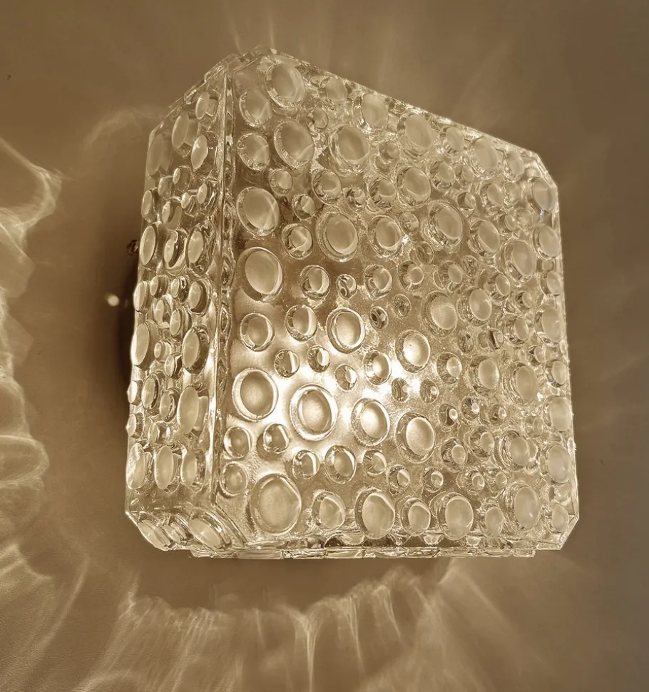 Discount Pamono Vintage Bubble Glass Flush Mount by Erco, 1970s